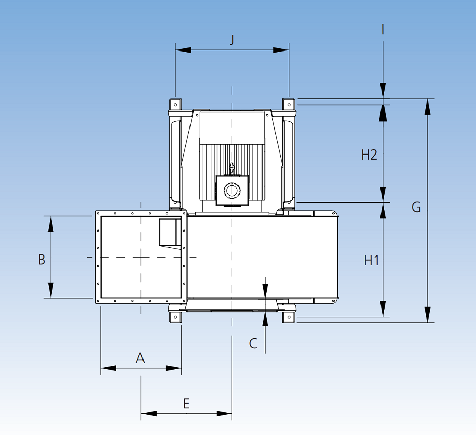 JK-80MTDP Fan Dimension A